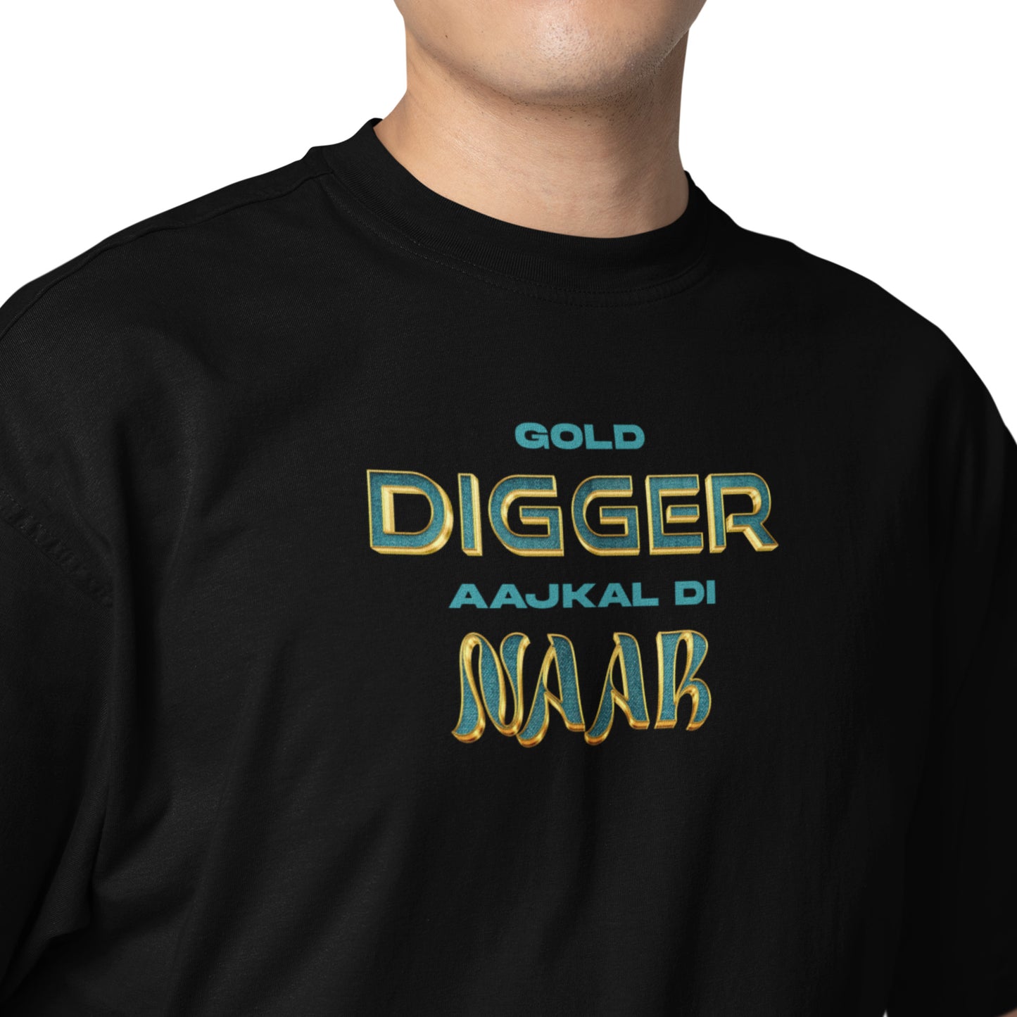 REAL BOSS GOLD DIGGER OVERSIZED T-SHIRT